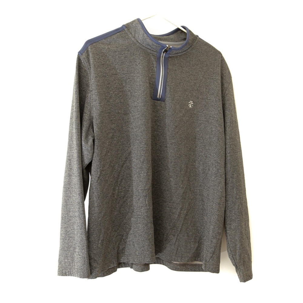 IZOD Golf Men's XL Quarter-Zip Jacket - Gray / Blue